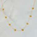 Collier Fleurs Dorées Maison Doré