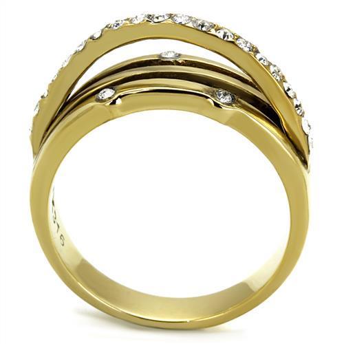 Bague Double Anneau Plaqué Or 18k – La Parure Dorée