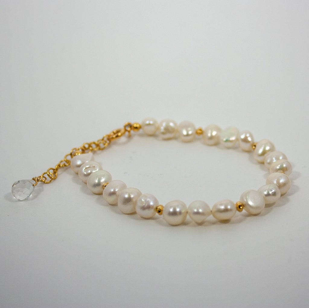 Bracelet Perles & Chaîne Dorée – La Parure Dorée