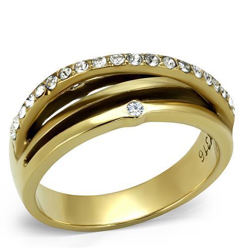 Bague Double Anneau Plaqué Or Maison Doré